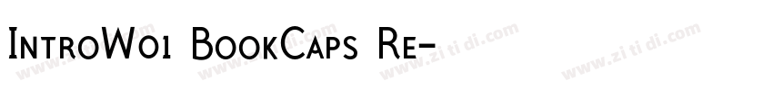 IntroW01 BookCaps Re字体转换
